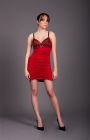Robe Strass Rouge